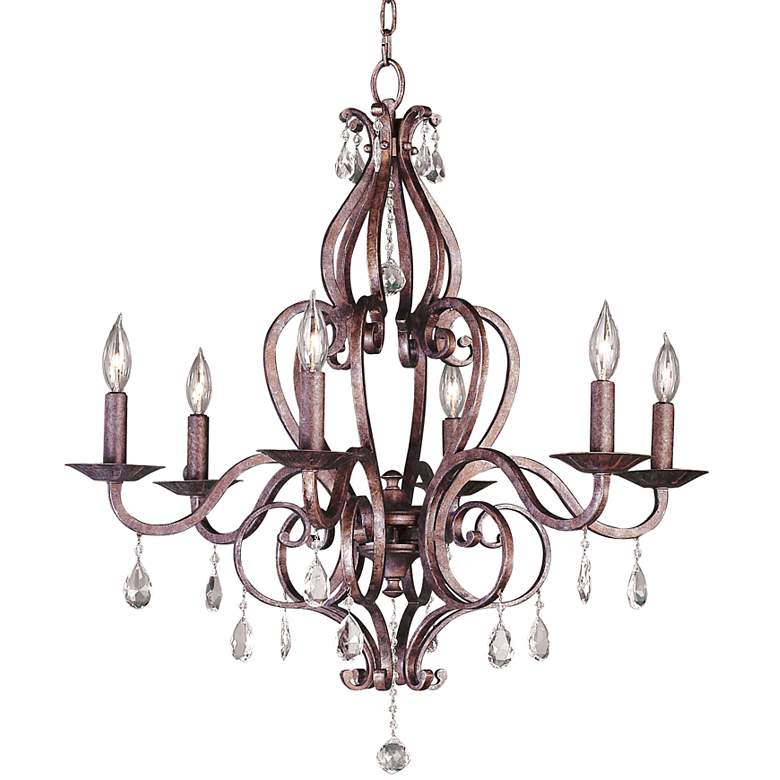 Image 1 Feiss Mademoiselle Collection Six Light Chandelier