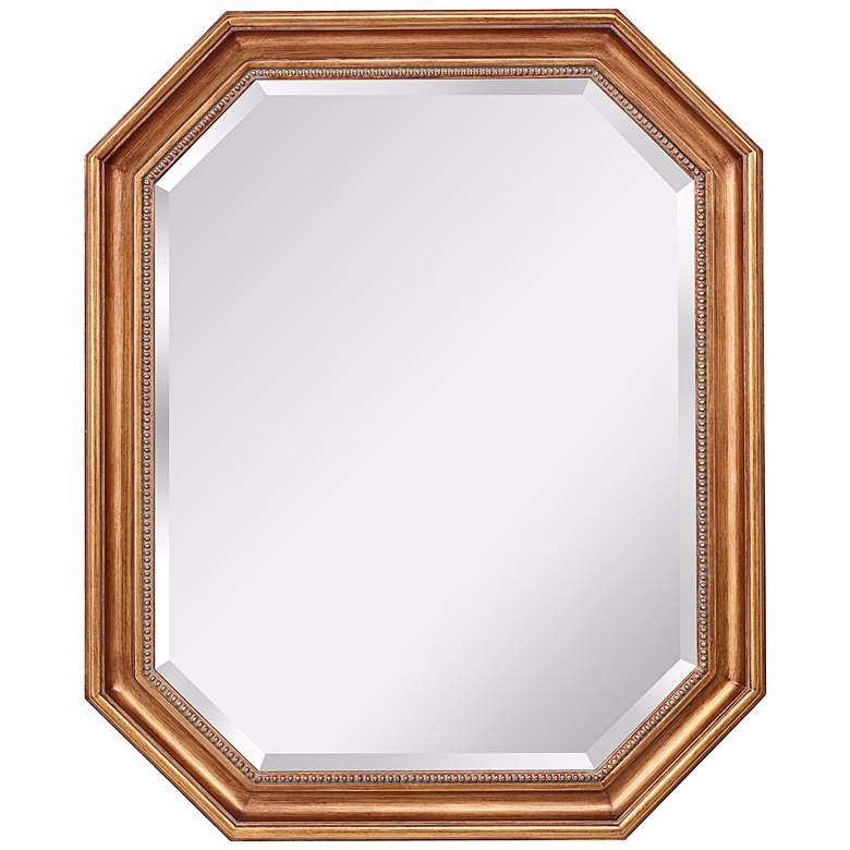 Image 1 Feiss Marisa 33 inch High Antique Gold Wall Mirror