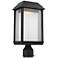 Feiss McHenry 16 3/4" High Black LED Outdoor Post Light