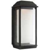 Feiss McHenry 17 1/4&quot; High Black LED Outdoor Wall Light