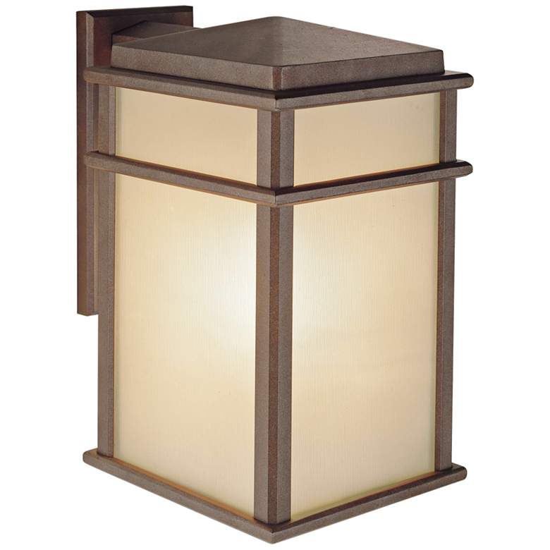 Image 1 Feiss Mission Lodge 15 inch High Outdoor Wall Lantern