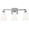 Feiss Monterro 21 3/4" Wide 3-Light Opal Chrome Bath Light