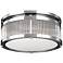 Feiss Paulson 15" Wide 3-Light Chrome Ceiling Light