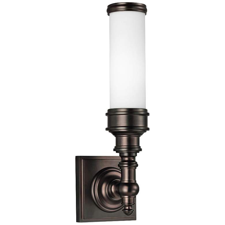 Image 1 Feiss Payne Omate 14 1/4 inch High Dark Bronze Wall Sconce