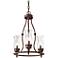 Feiss Pickering Lane 15" Wide 3-Light Bronze Mini Chandelier