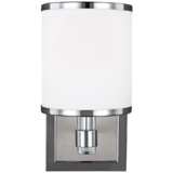 Feiss Prospect Park 9 3/4&quot; High Satin Nickel Wall Sconce
