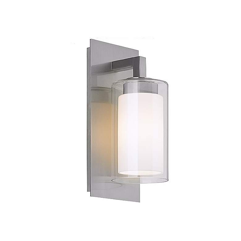 Image 1 Feiss Salinger 12 inch High Double Glass Outdoor Wall Light