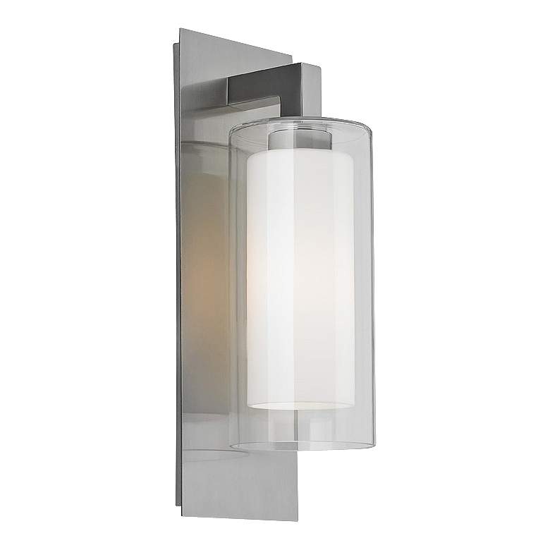 Image 1 Feiss Salinger 20 inch High Double Glass Outdoor Wall Light