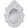 Feiss Shiera 24 1/2" x 32 1/4" Gloss White Wall Mirror