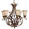 Feiss Sonoma Valley Collection Six Light Iron Chandelier