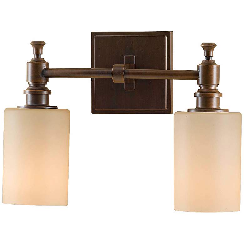 Image 1 Feiss Sullivan Bronze 13 inch Wide Bathroom Wall Light