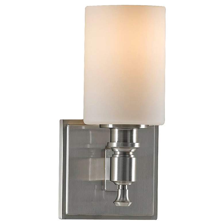 Image 1 Feiss Sullivan Brushed Steel 9 1/2 inch High Wall Sconce