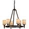 Feiss Sullivan Heritage Bronze 6-Light Chandelier