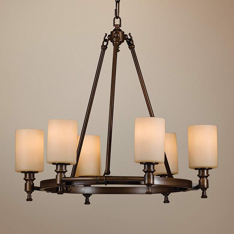 Image 1 Feiss Sullivan Heritage Bronze 6-Light Chandelier