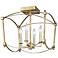 Feiss Thayer 14 1/2" Wide Antique Gild 4-Light Ceiling Light