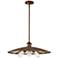 Feiss Urban Renewal 21 2/3" Wide Bronze Chandelier