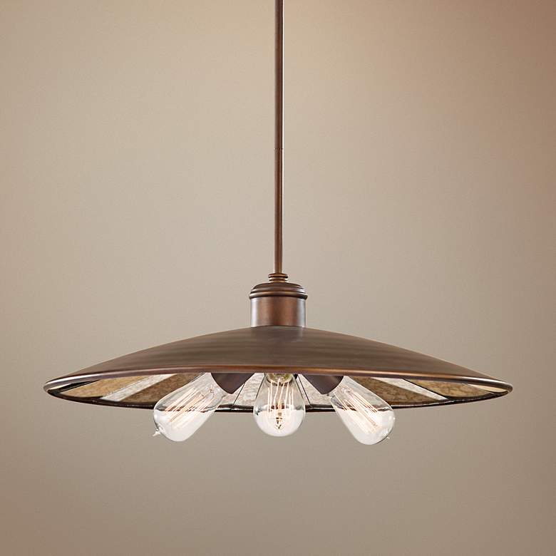 Image 1 Feiss Urban Renewal 21 2/3" Wide Bronze Chandelier