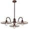 Feiss Urban Renewal 32 1/4" Wide Astral Bronze Chandelier