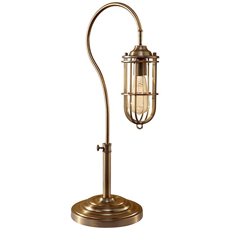 Image 1 Feiss Urban Renewal Dark Antique Brass Desk Lamp