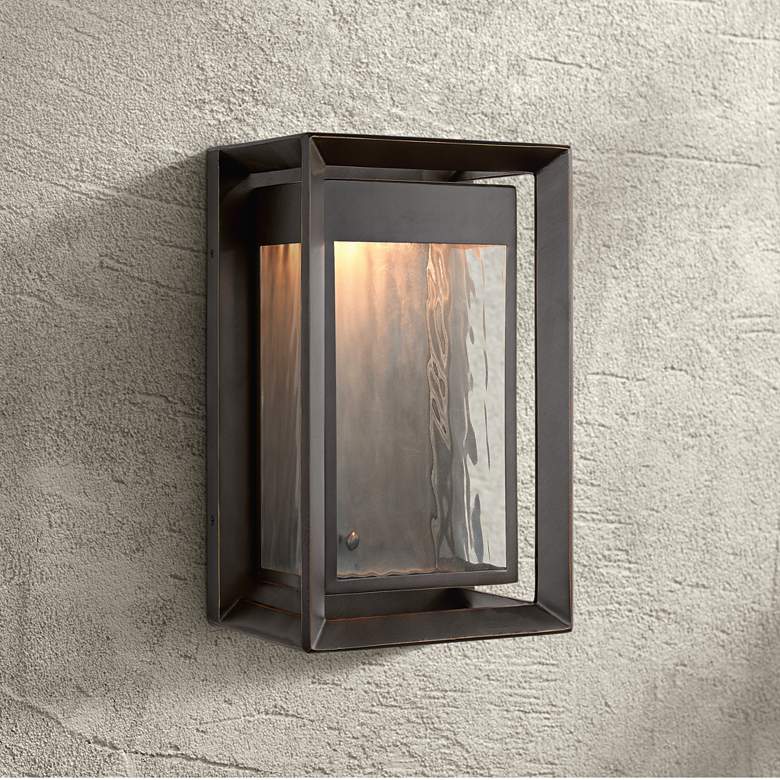 Feiss Urbandale 13&quot;H Antique Bronze LED Outdoor Wall Light