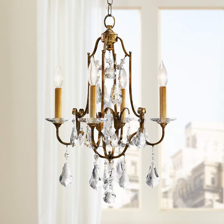 Image 1 Feiss Valentina 16 1/4" Wide Oxidized Bronze Chandelier