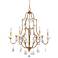 Feiss Valentina 28 1/2" Oxidized Bronze Traditional Crystal Chandelier