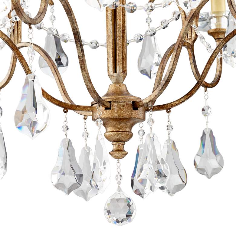 Feiss Valentina 28 1/2&quot; Oxidized Bronze Traditional Crystal Chandelier more views