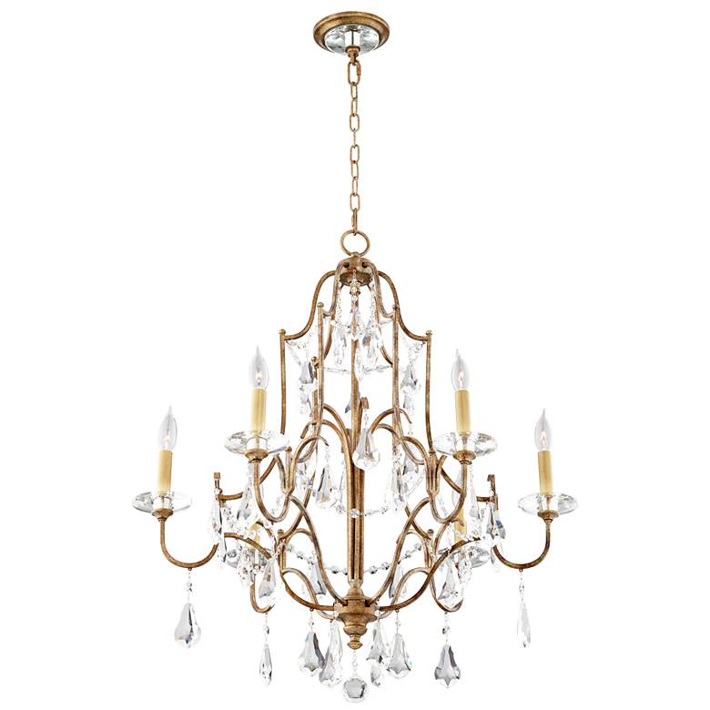 Feiss Valentina 28 1/2&quot; Oxidized Bronze Traditional Crystal Chandelier more views