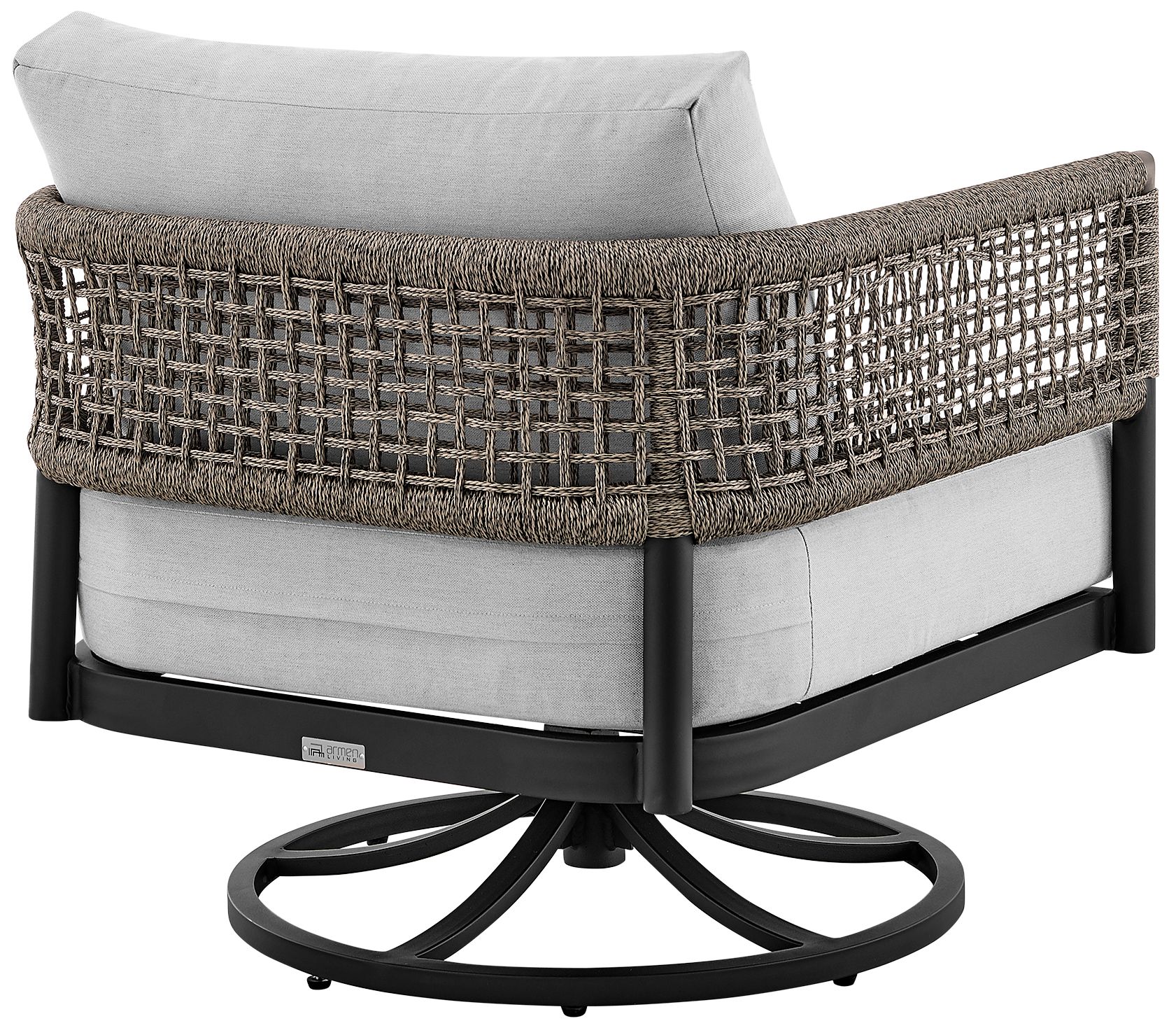 Image 5 Felicia and Argiope 3 Piece Outdoor Swivel Seating Set in Aluminum and Rope more views