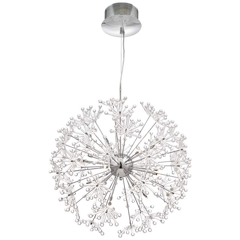 Felicity 25 1/2&quot; Wide Modern Chrome Pendant by Inspire Me Home more views