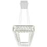 4_Felicity 44"W Chrome and Clear Crystal LED Linear Chandelier more views