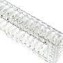 5_Felicity 44"W Chrome and Clear Crystal LED Linear Chandelier more views