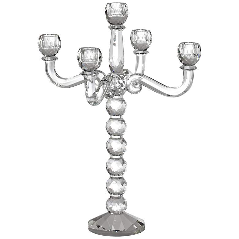 Image 1 Felicity 5-Arm Crystal Candelabra Taper Candle Holder