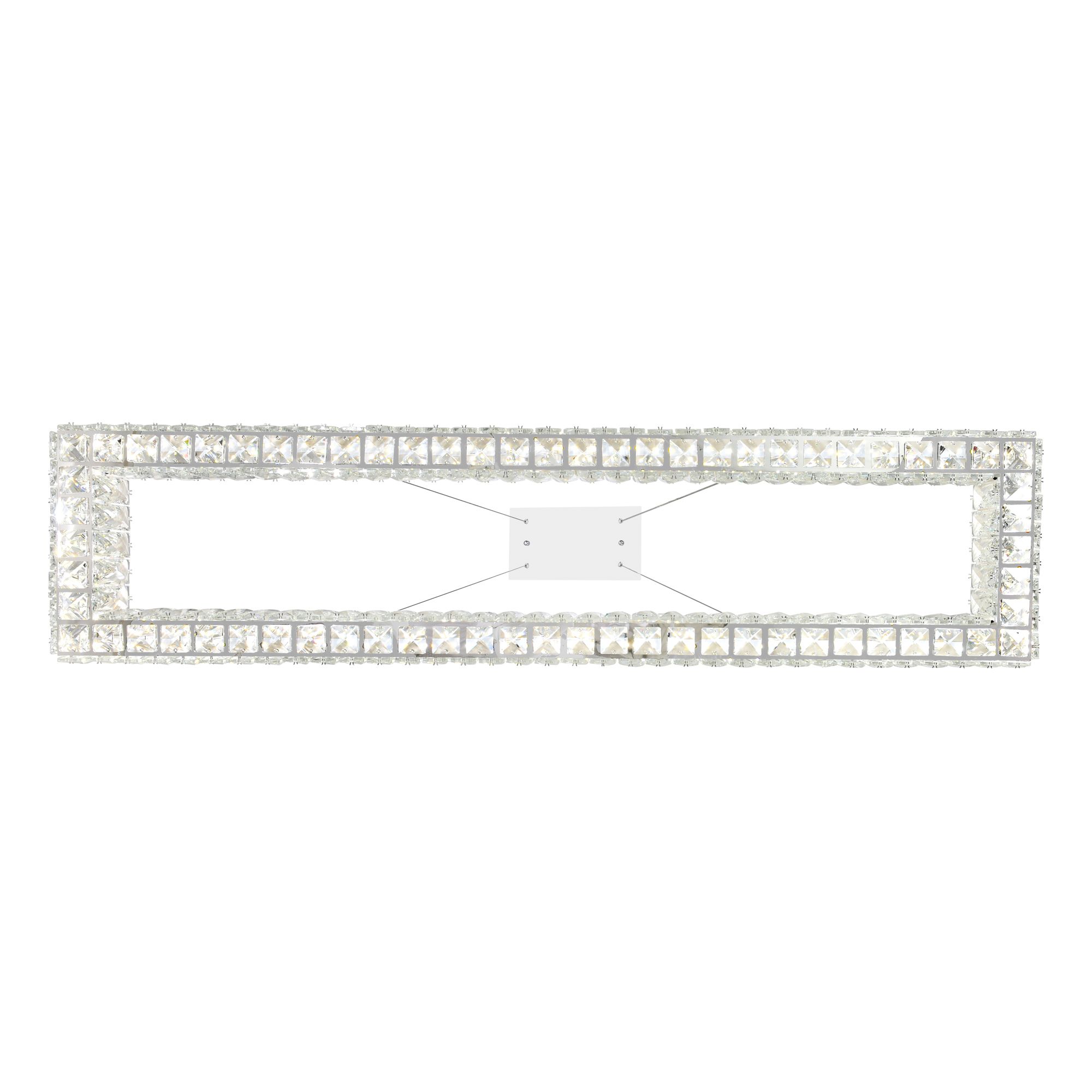 Image 2 Felicity Integrated LED 44in Chrome Chandelier more views