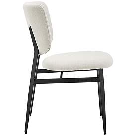 Image4 of Felipe Beige Fabric Side Chair more views