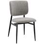 Felipe Gray Linen Fabric Side Chair