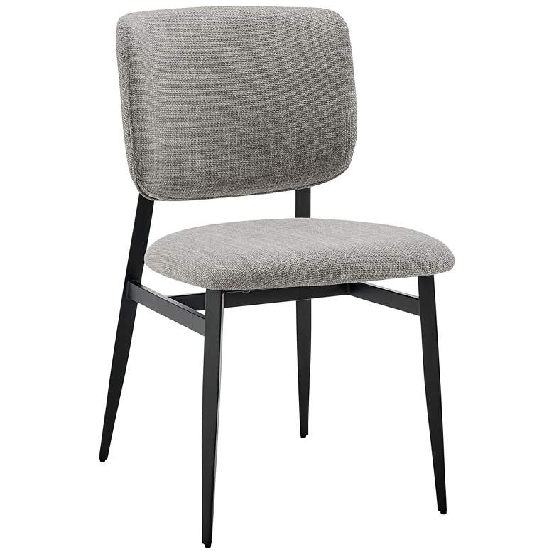 Image 1 Felipe Gray Linen Fabric Side Chair
