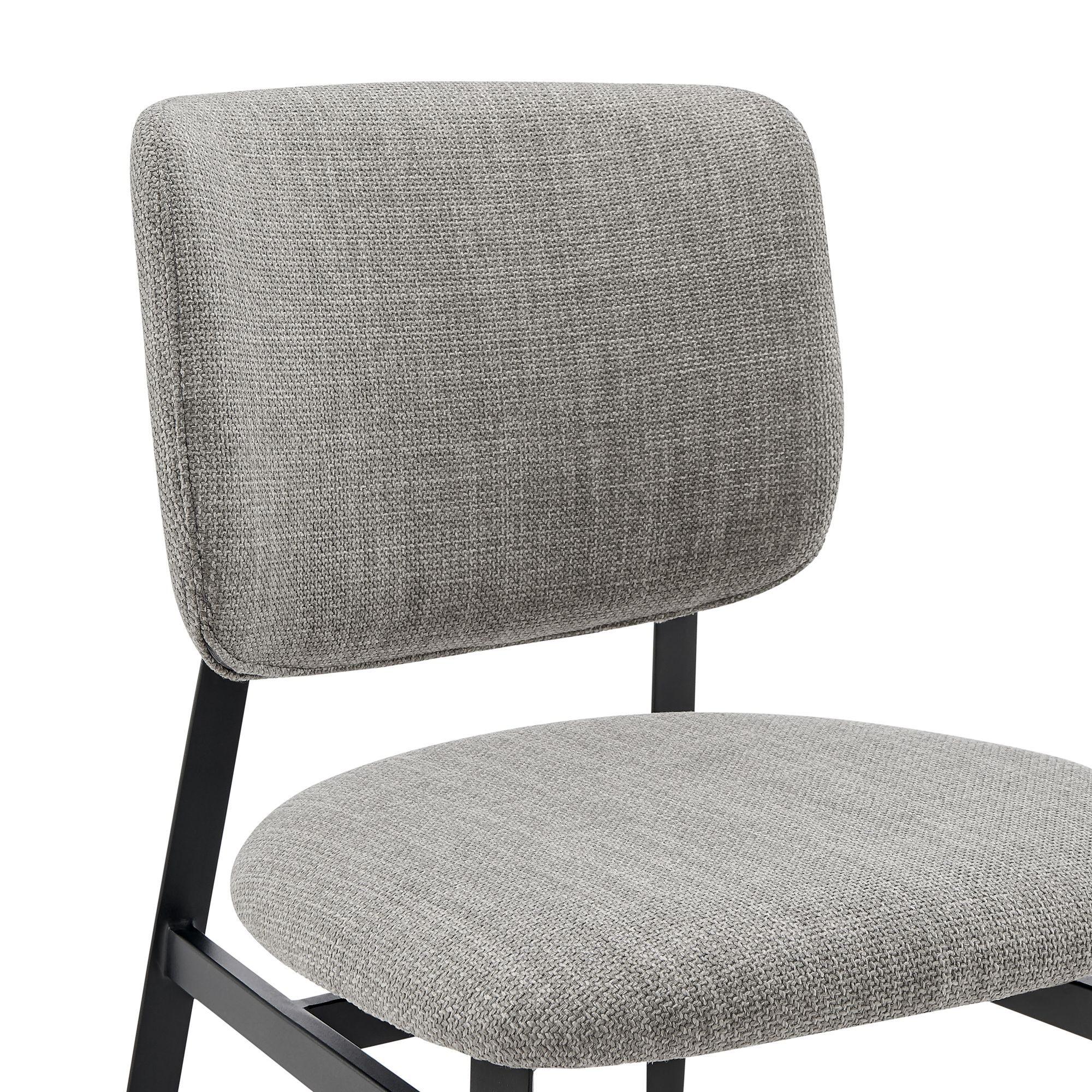 Image 2 Felipe Gray Linen Fabric Side Chair more views