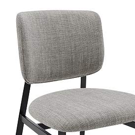 Image2 of Felipe Gray Linen Fabric Side Chair more views