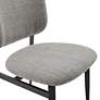 3_Felipe Gray Linen Fabric Side Chair more views