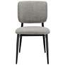 5_Felipe Gray Linen Fabric Side Chair more views