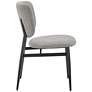 6_Felipe Gray Linen Fabric Side Chair more views