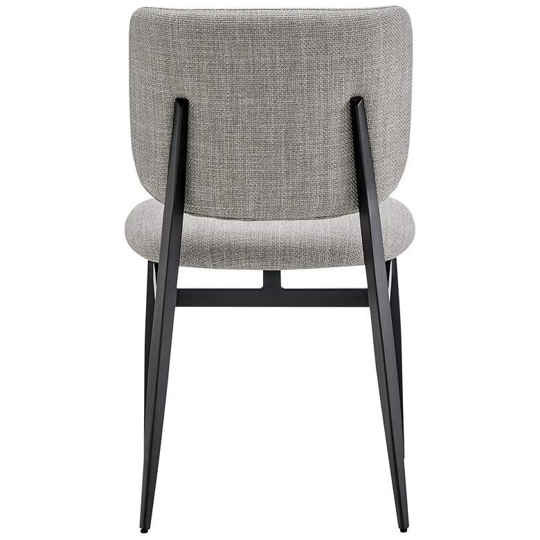 Image 7 Felipe Gray Linen Fabric Side Chair more views