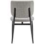 7_Felipe Gray Linen Fabric Side Chair more views