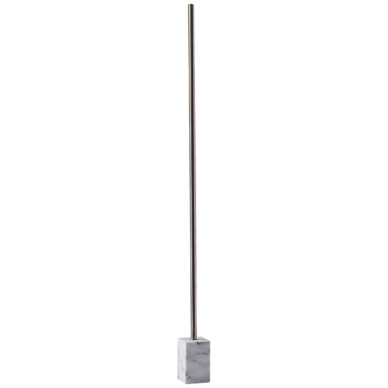 Image 2 Felix Brushed Steel and Marble LED Floor Lamp