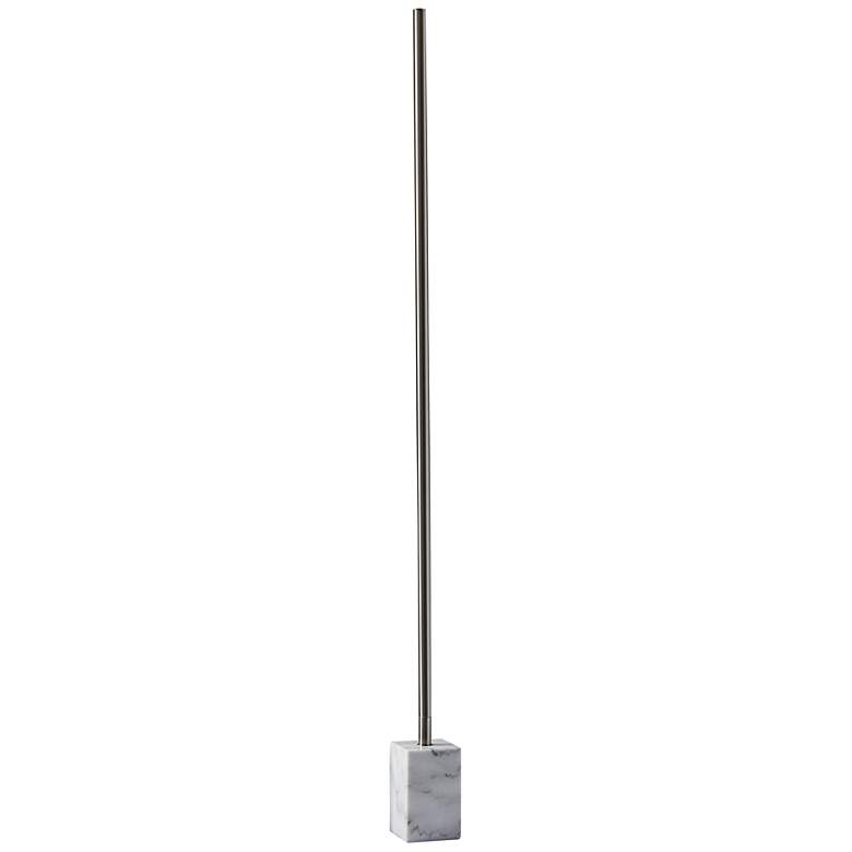 Image 4 Felix Brushed Steel and Marble LED Floor Lamp more views