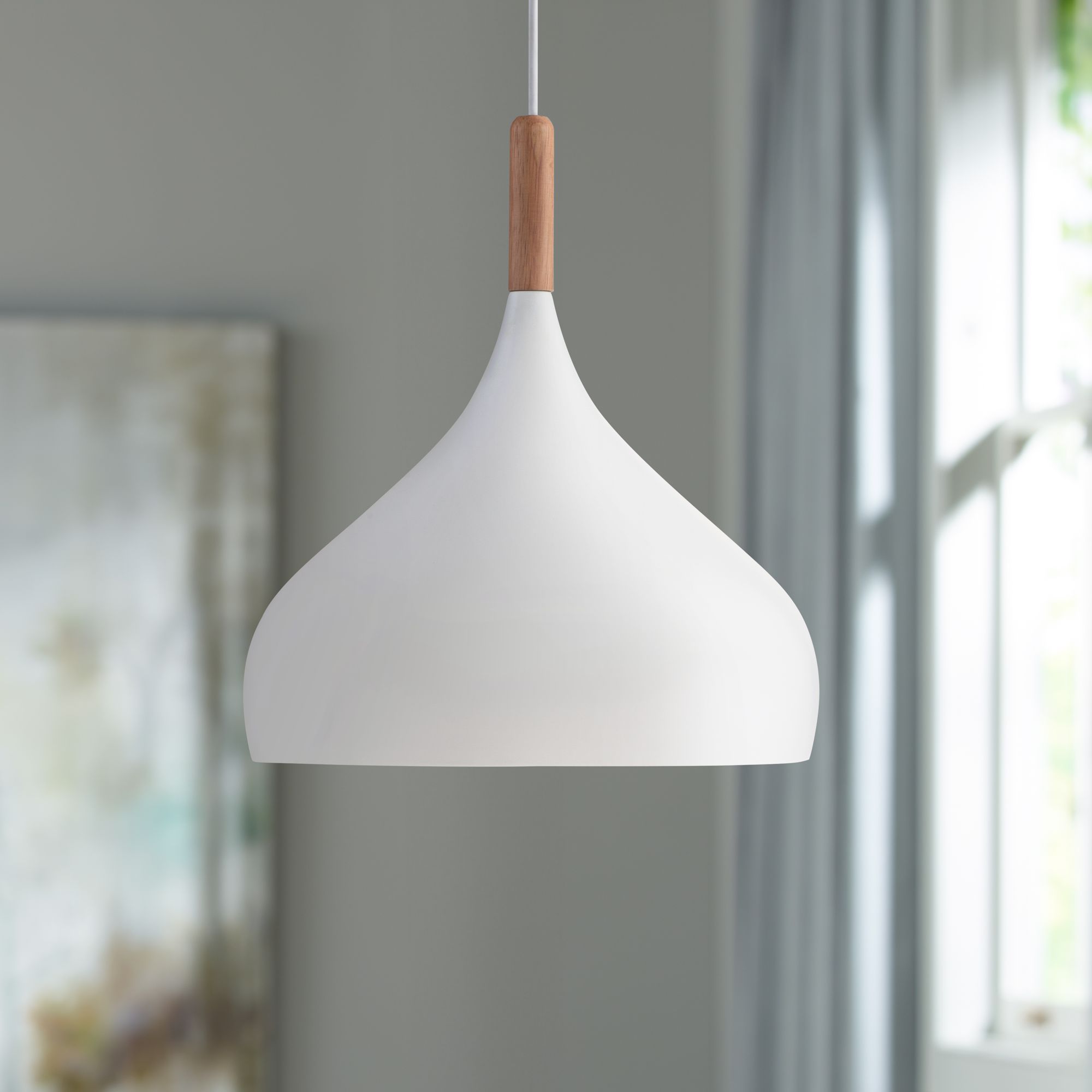 white pendant lights