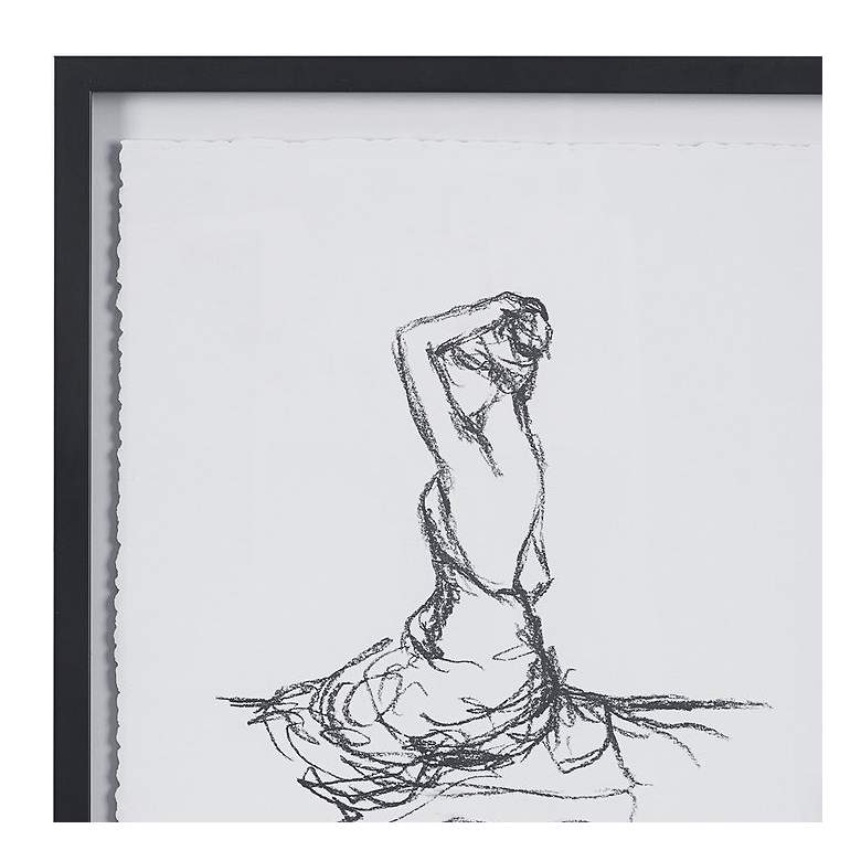 Image 3 Feminine Figures 21" High 2-Piece Framed Wall Art Set more views