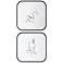 Feminine Sketch 28 1/4" Square 2-Piece Framed Wall Art Set