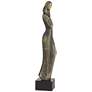 Femme Fatale 16" High Matte Bronze Woman Statue